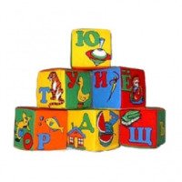 Мягкие кубики Розумна играшка "Буквы"