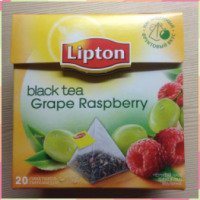 Чай черный Lipton "Виноград и малина"