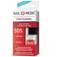 Сыворотка против расслоившихся, ломких, тонких, мягких ногтей Nail Medic Professional SOS