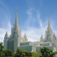 Калифорнийский храм мормонов (США, Сан-Диего)
