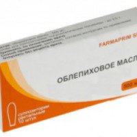 Суппозитории ректальные Farmaprim SRL "Облепиховое масло"