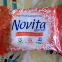 Гигиенические влажные салфетки Novita intimate"