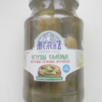 Огурцы соленые консервированные бочковые "Меленъ"