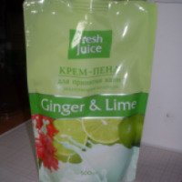 Крем-пена для ванн Fresh Juice Ginger&Lime