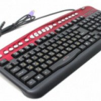 Клавиатура Oklick 330M Multimedia Black-Red USB+PS/2