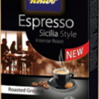 Кофе натуральный жареный молотый Tchibo Espresso Sicilia Style