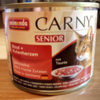 Корм для кошек Animonda Carny Senior с говядиной и сердцем индейки