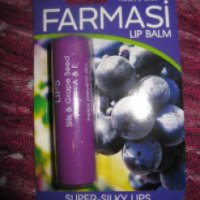 Питательный бальзам для губ Farmasi "Silk & Grape Seed" с экстрактом шелка и виноградных косточек