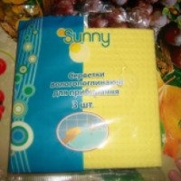 Влаговпитывающие салфетки для уборки Sunny