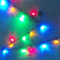 Электрическая светодиодная гирлянда "Новогодняя радуга"