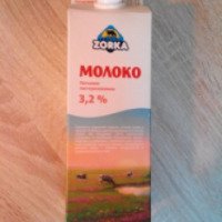 Молоко коровье Zorka