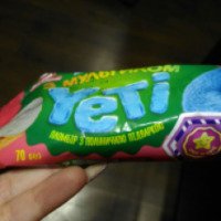 Мороженое Yeti пломбир с клубничной подваркой
