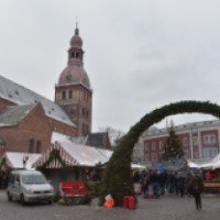 Рождественский базар на Домской площади (Рига, Латвия)