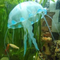 Силиконовая медуза для аквариума Natural Color