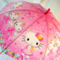 Детский зонтик трость Hello Kitty