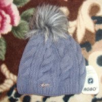 Зимняя шапка Agbo с помпоном из натурального меха