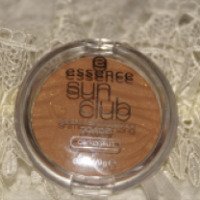 Бронзирующая пудра Essence Sun Club Shimmer bronzing powder