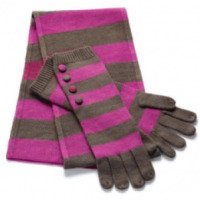 Женский шарф и перчатки Avon "Лина"