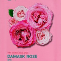 Тканевая маска с маслом дамасской розы Holika Holika Pure Essence Mask Damask Rose