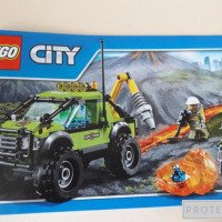 Конструктор Lego city "Внедорожник исследователей вулканов"