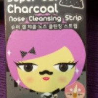 Очищающие полоски для носа Cathy Doll Super gal charcoal Nose Cleansing Strip