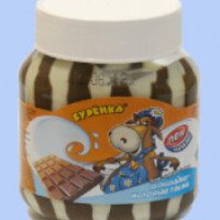Шоколадно-молочная паста Буренка Super DUO