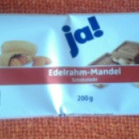 Шоколад REWE Ja! "Edelrahm-Mandel"