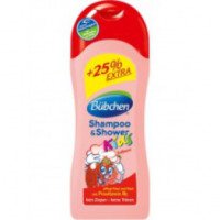 Шампунь для мытья волос и тела для детей Bubchen "Клубника"