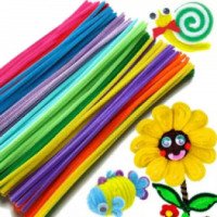 Красочные пушистые палочки для детского творчества Aliexpress