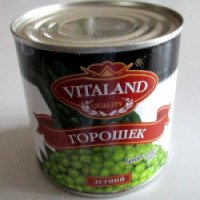 Горошек зеленый из мозговых сортов Vitaland Quality "Летний"