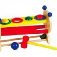 Игрушка Мир деревянных игрушек "Стучалка-горка-шарики"