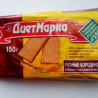Хлебцы-пластинки хрустящие ржаные бородинские "ДиетМарка"