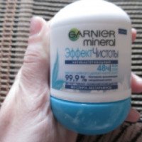 Дезодорант-антиперспирант шариковый Garnier Mineral "Эффект чистоты" антибактериальный