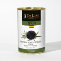 Оливки черные с косточкой De Luxe Foods&Goods Selected