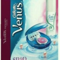 Набор Gillette бритва Venus Snap with Embrace и гель для бритья Satin Care
