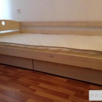 Детская кровать Боровичи-Мебель "Массив с ящиками Выбеленная береза"