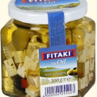 Мягкий рассольный сыр Fitaki с маслинами и оливками