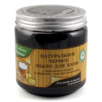 Натуральное черное мыло для бани для ухода за телом и волосами Целебные рецепты с березовым дегтем и эфирным маслом эвкалипта