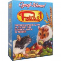 Витаминизированный корм и лакомство для хомяков, крыс и мышей Pokki 1 "Супер-Меню Pokki 1"