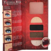 Набор румяна+тени для век Victoria Shu Smoky Eyes