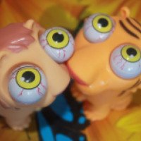 Игрушки Винг Краун Пластик Продактс "Дикие животные" с подвижными глазами
