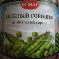 Консервированный зеленый горошек Domat