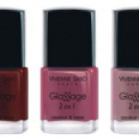 Лак для ногтей Vivienne Sabo Paris цвет и база GlaSSage 2 en 1