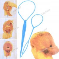 Петля для волос TinyDeal Long Hair Twister Hair Curler Quick Hair Styling Hairdressing Item