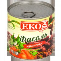 Фасоль красная в томатном соусе EKO
