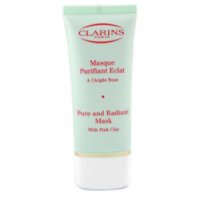 Очищающая маска для лица Clarins "Pure and Radiant Mask" на основе розовой глины