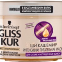 Интенсивная питательная маска для тонких и истощенных волос Schwarzkopf GLISS KUR Ши кашемир