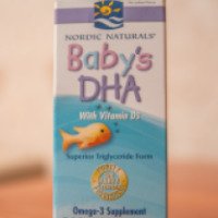 Рыбий жир для детей Nordic Naturals "Baby's DHA" с витамином D3