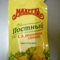 Майонез Махеевъ постный с лимонным соком