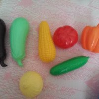 Игровой набор овощей "Пластмассы"